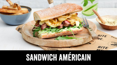 Sandwich Americain Oignons Gourmandiz Be